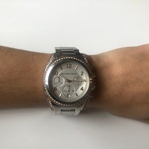 Silver and Rose Gold Michael Kors ladies Watch